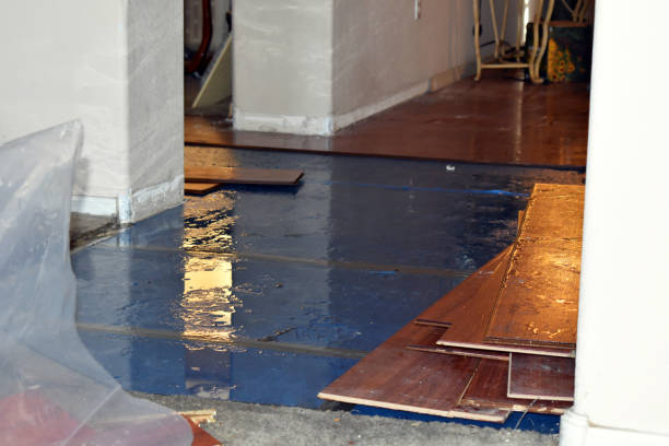 Professional Flood Cleanup technician working in Leeds, MA